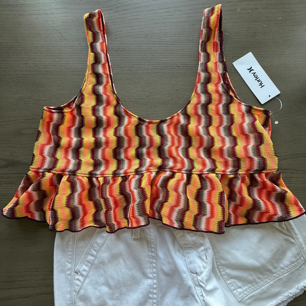 Hurley Multicolor Zigzag Tank Top